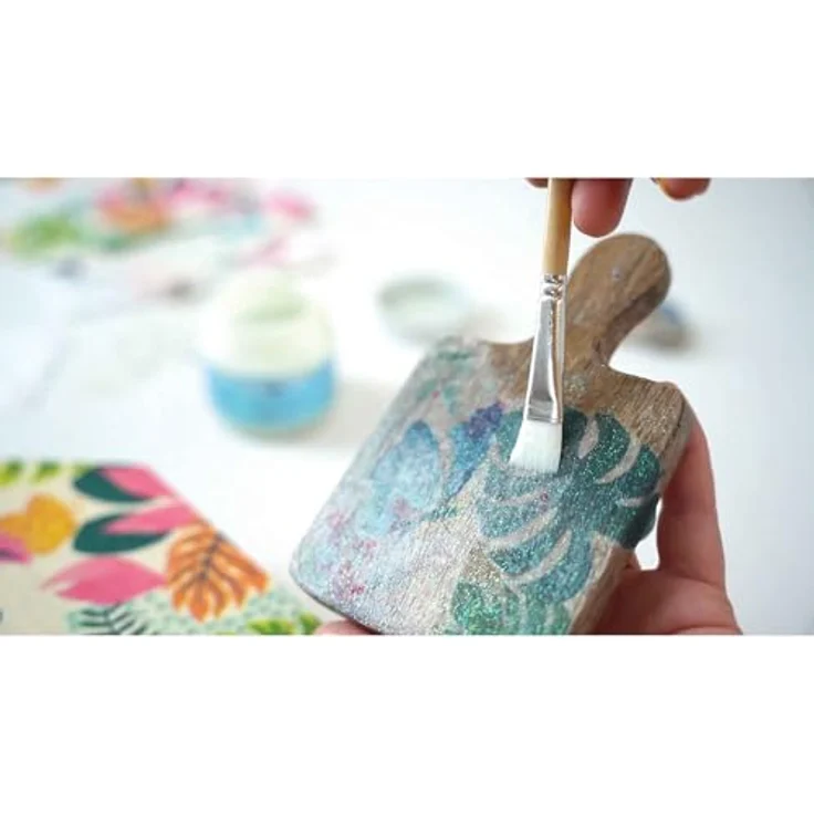 KREUL ART POTCH Glimmer Servietten-Kleber, 150 ml, transparenter Wasserbasis-Kleber für kreative Projekte – Bild 4