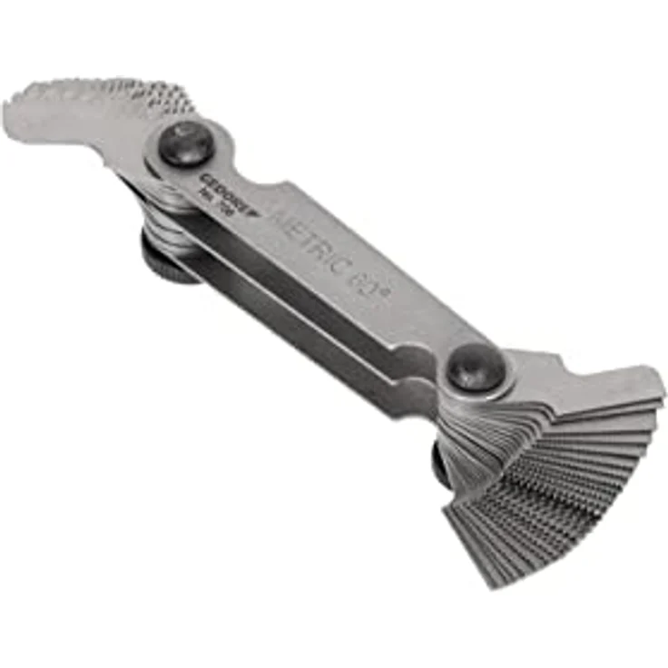 GEDORE Gewindelehre, 52 Blätter, Für metrische und Whitworth-Gewinde, Gut lesbare Größen - Preisvergleich – Bild 2