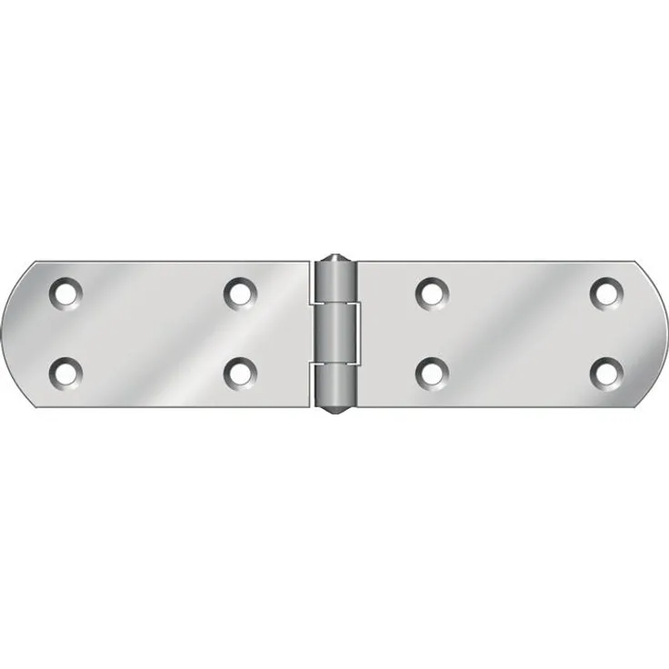 Hohage Kistenband B.offen 180 mm, Stahl blau chromatiert, 1,8 mm stark, 20 Stück, ideal für Tor- und Zaunbau