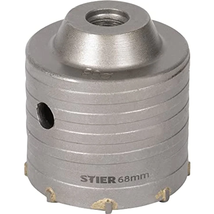 STIER Hohlbohrkrone 68 x 50 mm M16 - Robustes Gehäusematerial, ideal für Schalterdosen, 50 mm Arbeitslänge – Bild 1