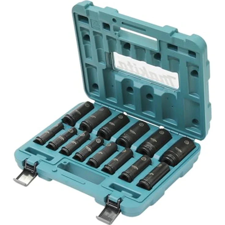 Makita DTW300TJX7 Akku-Schlagschrauber 18V inkl. Schnellladegerät und 2x Akkus BL1850B 5,0 Ah + Schlagnuss-Set im MAKPAC Gr. 2, bürstenloser Motor, XPT - Extreme Protection Technology – Bild 3