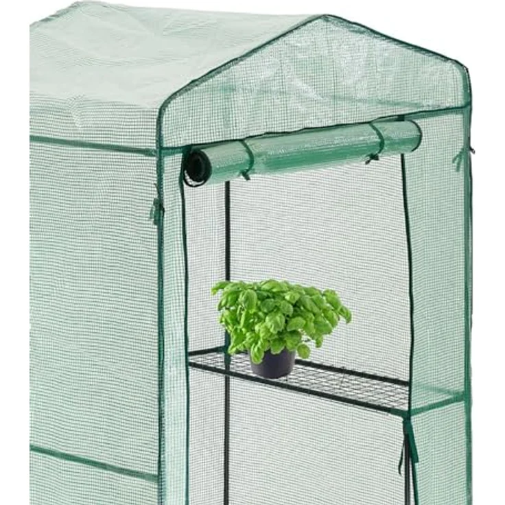 HATTORO Foliengewächshaus Gartenhaus Gewächshaus Tomatenhaus Grün Durchsichtig – Bild 3
