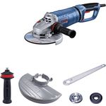 Bosch Professional Winkelschleifer GWS 27-180 JR, kraftvoller 2.700-W-Motor, Vibration Control, blau