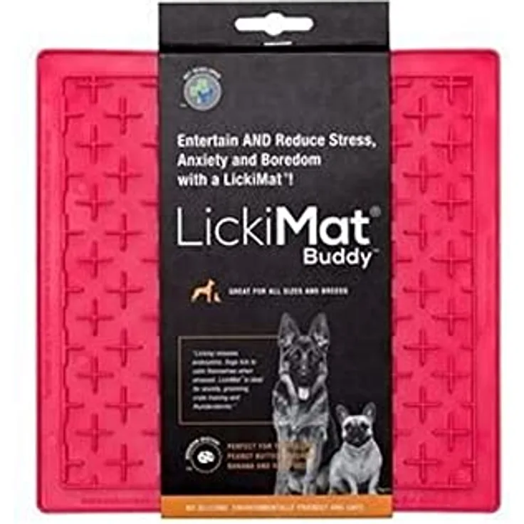 LICKIMAT Buddy - in 2 Größe und div. Farben, Farbe:pink, Größe:small - 20 x 20cm
