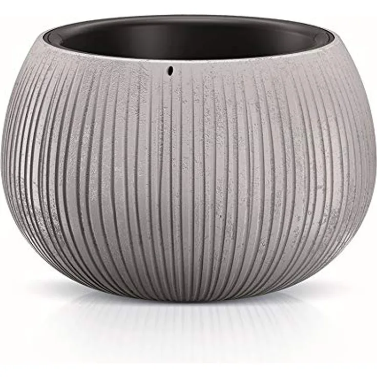 Prosperplast BETON BOWL de plástico CON depósito en color Cemento, 19,5 (alto) x 29 (ancho) x 29 (profundo) cms