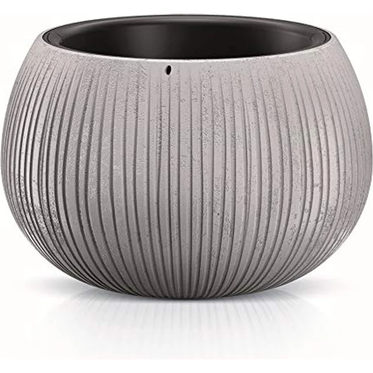 Prosperplast BETON BOWL de plástico CON depósito en color Cemento, 19,5 (alto) x 29 (ancho) x 29 (profundo) cms – Bild 1