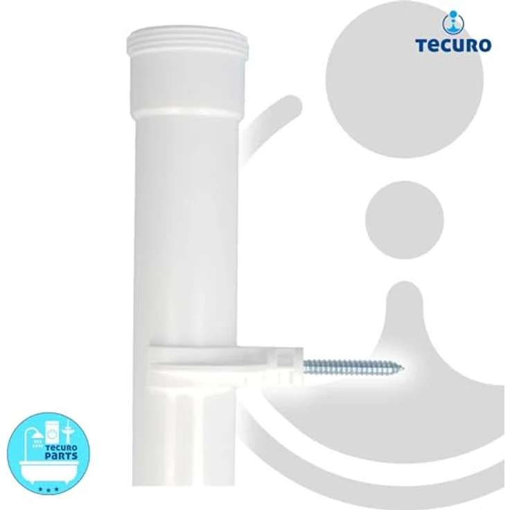 Geräte Siphon Sifon Geruchsverschluß mit Wandanschluss Ø 50 mm – Bild 4