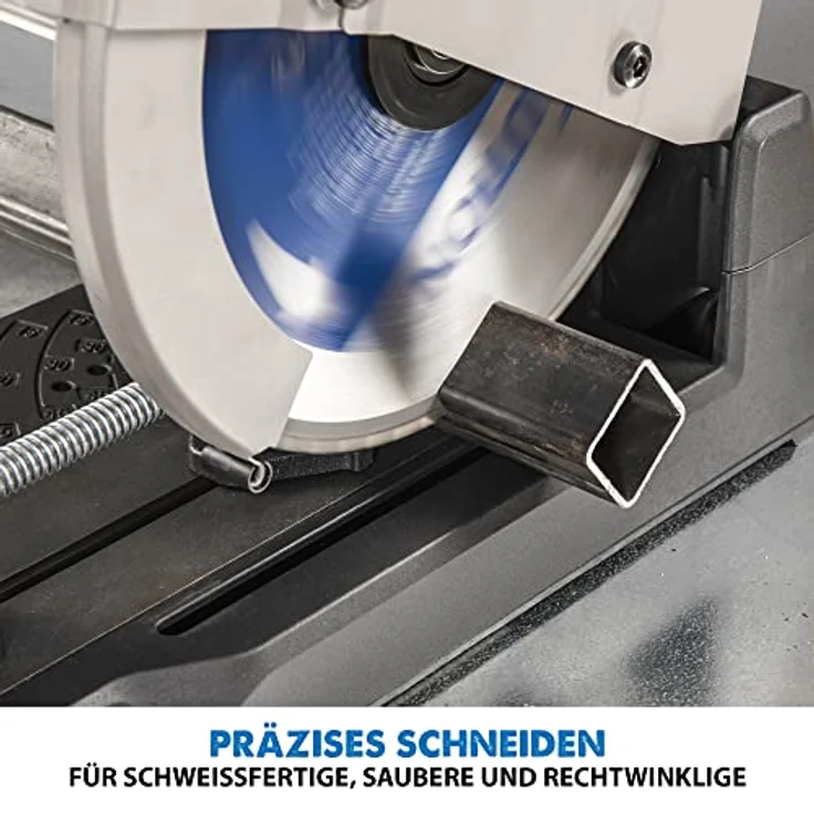 Evolution Power Tools S355CPS Kappsäge Schneidet Industriestahl, Stahl und Metalle - Sofort Bearbeitbar, Ohne Hitze, Grat und Funken-inkl. Klinge aus Baustahl, 355 mm – Bild 5