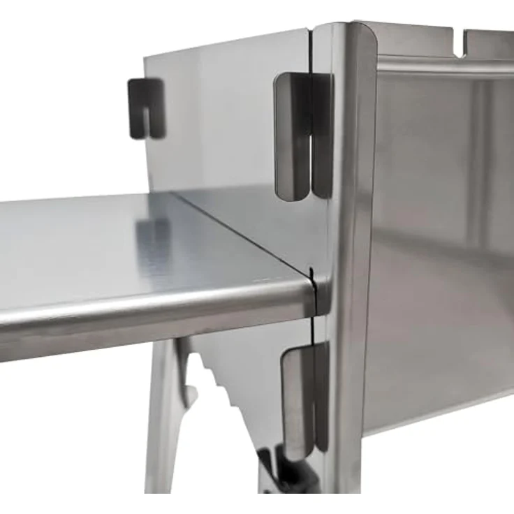 Grillpeter Mangal Izmir Steckmangal, 2 mm Edelstahl Schaschlikgrill für Holzkohle – Bild 4