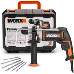 WORX WX328 Schlagbohrmaschine 810W, exaktes Bohren in Holz, Beton & Stahl, stufenlose Drehzahlregulierung, einfaches Wechseln der Werkzeuge, ergonomisches Design