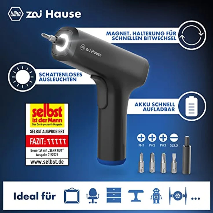 Wiha zai Hause 4V Akku-Schrauber 44622 – Bild 2