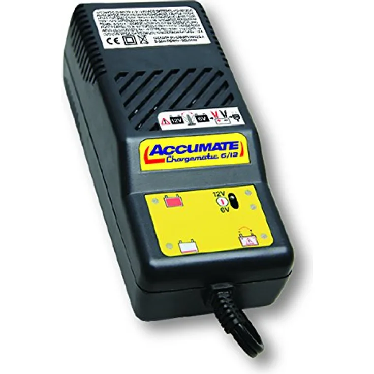 TecMate AccuMate TM06, 4-stufiges 6V/12V Batterielade- und Wartungsgerät