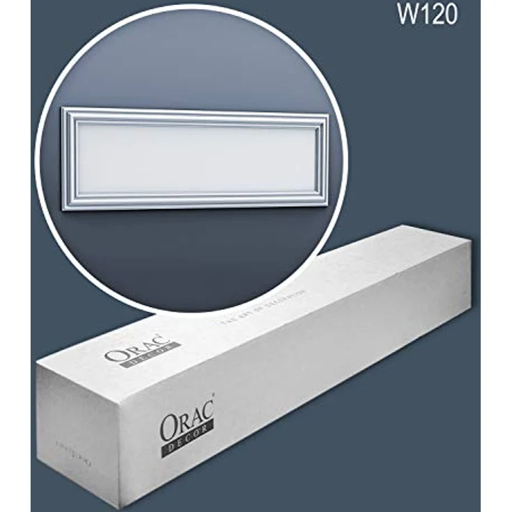 Orac Decor 3D Paneele W120-box AUTOIRE, 4 Paneele vor grundiert, Polyurethan Hartschaum, 150 cm x 50 cm x 3,2 cm, für Innen- und Außenbereich – Bild 2