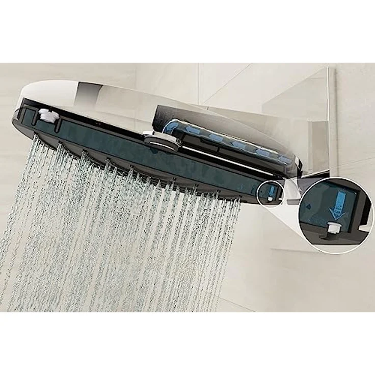 hansgrohe Duschbrause 24141000 mit Strahlart PowderRain, graphit - Preisvergleich – Bild 3
