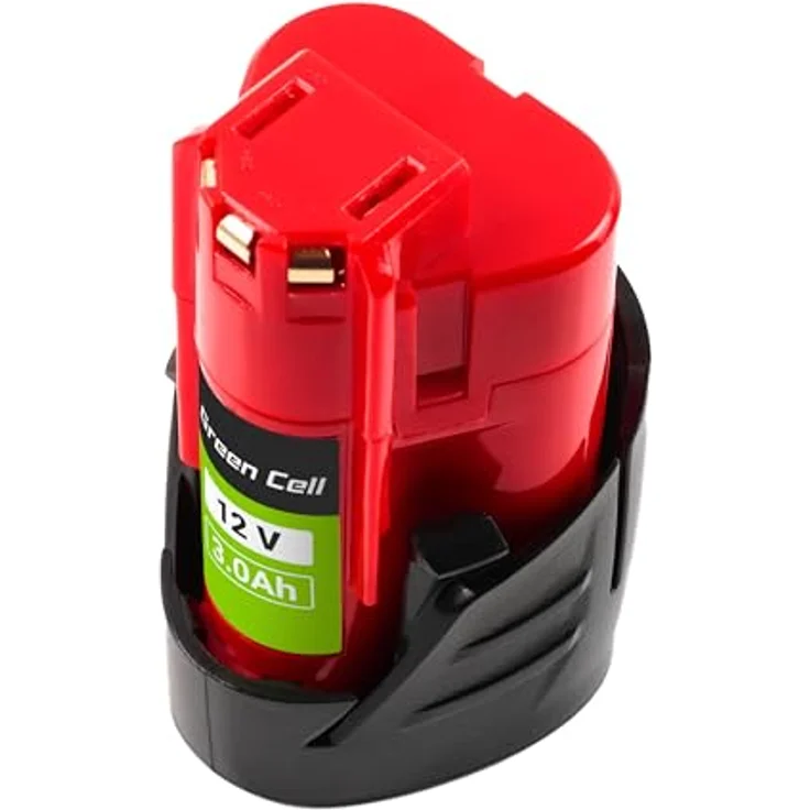 Green Cell 12V 3Ah Li-Ion Akku für Milwaukee M12 Elektrowerkzeuge — Hochleistungs Ersatzakku mit bis zu 1000 Ladezyklen, kompatibel mit 4932451388 – Bild 5