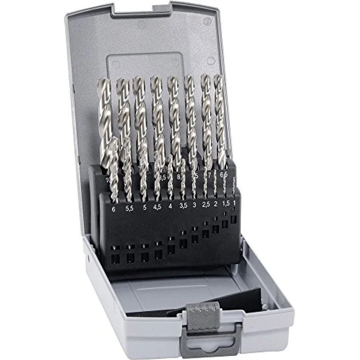 ALPEN Bohrer-Kassetten Set HSS Cobalt KP, 19-tlg. Spiralbohrer Ø 1,00 – 10,00 mm, hitzebeständig, 5 % Kobaltanteil, für hochfeste Werkstoffe – Bild 1
