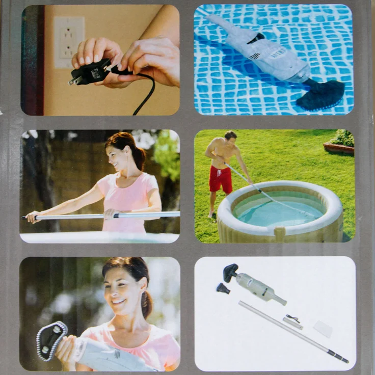 Intex 28620 Poolreiniger 239 cm Stange Bodensauger Handakkusauger wiederaufladbar – Bild 6