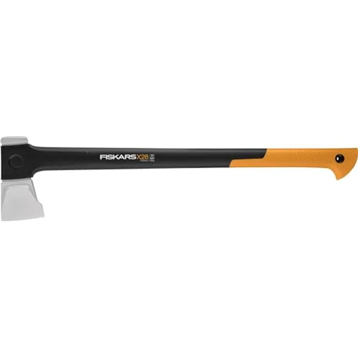 Fiskars Axt Spaltaxt X28 M, optimale Leistung für mittelgroße Stämme, schwarz