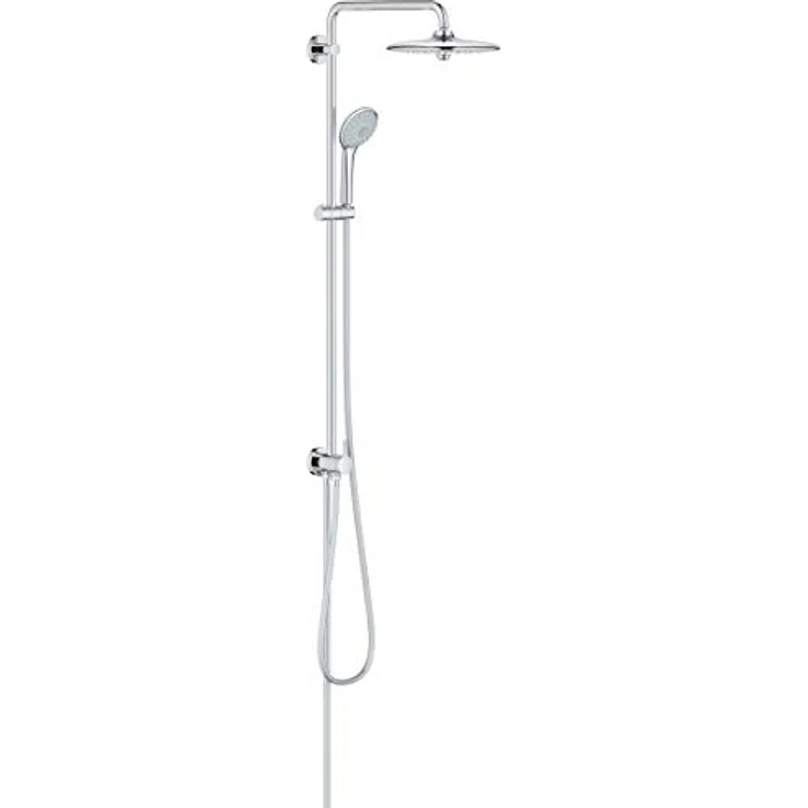 GROHE Euphoria 260 - Duschsystem (wassersparend, Umstellung für die Wandmontage, 3 Strahlarten, kratzfest) ,chrom, 27421002 ,Ø 260 mm – Bild 1