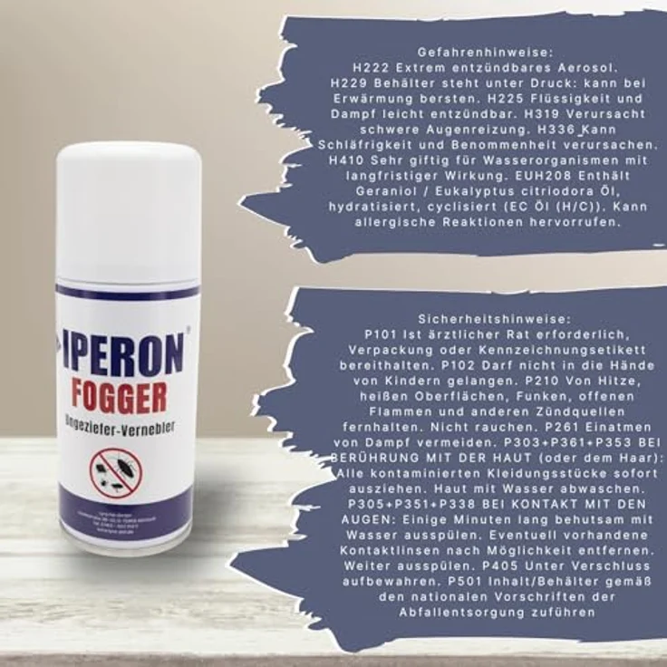 IPERON Ungezieferschutz Duo, Insektenspray-Set mit Fogger & Sprühflasche, 550 ml, schnelle Wirkung gegen Schädlinge – Bild 6