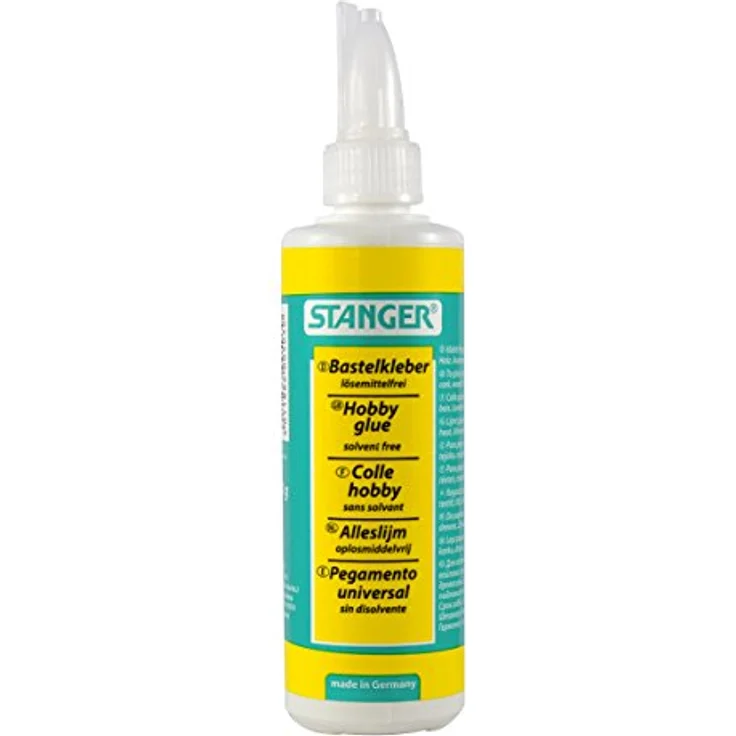 STANGER Bastelkleber 100 g, transparent, vielseitig einsetzbar für Papier, Textilien und mehr – Bild 2