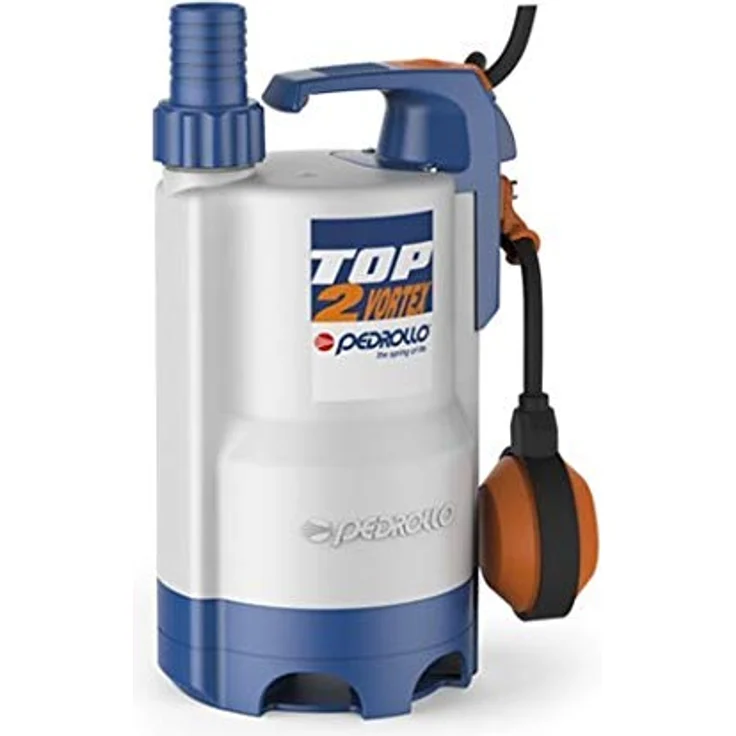 Pedrollo TOP 2-Vortex, Tauchpumpe für Schmutzwasser, 9300 l/h, 450 Watt, Doppeldichtung – Bild 2