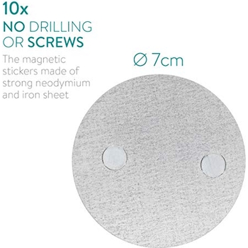 DeleyCON 2x Magnethalterung Für Rauchmelder 50mm Durchmesser