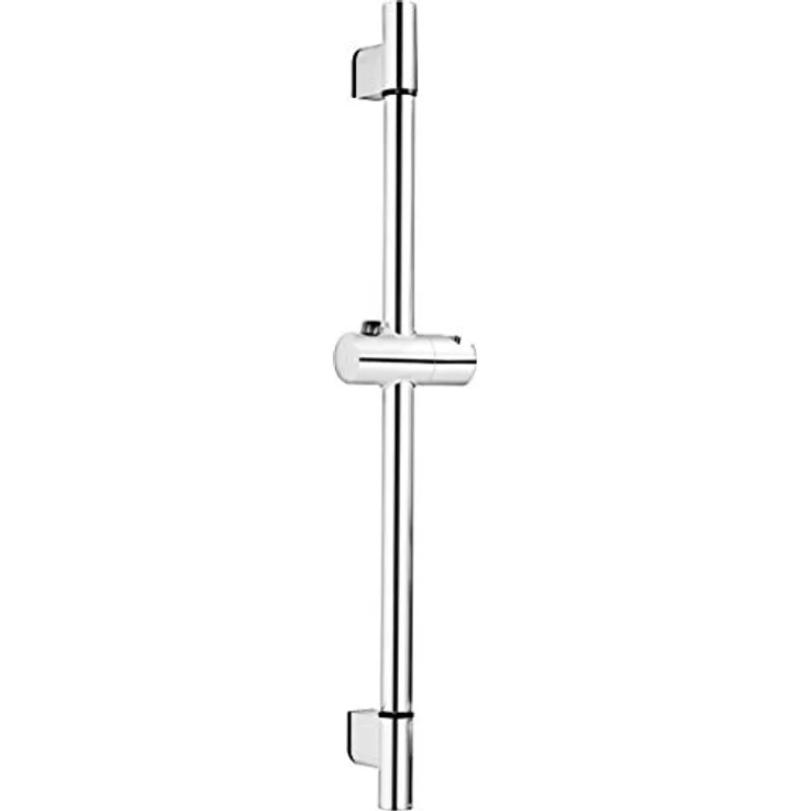 Cornat Wandstange "Andali" 60 cm - Verchromt - Mit Drucktastenschieber / Duschstange / Brause-Stange / Duschhalterung – Bild 1