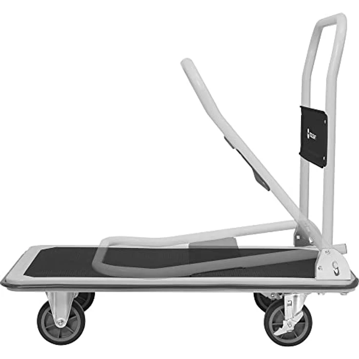 TOOLCRAFT klappbarer Transportwagen, Plattformwagen mit Traglast von 150 kg, Feststeller, Stahl und PP – Bild 4