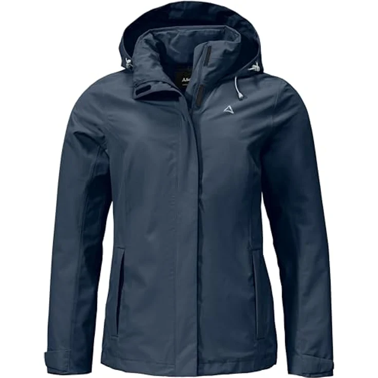 Schöffel Jacket Gmund, Damen Anorak in Schwarz, wasserdicht und winddicht, atmungsaktiv – Bild 2