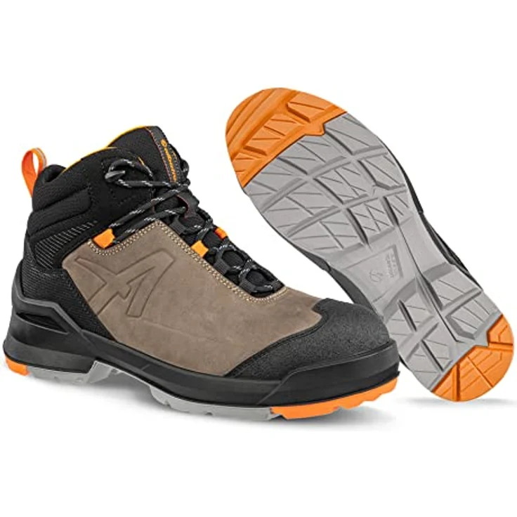 Albatros TARAVAL BROWN MID, Arbeitsschuh für Sicherheit, Größe 42, braun-orange – Bild 5