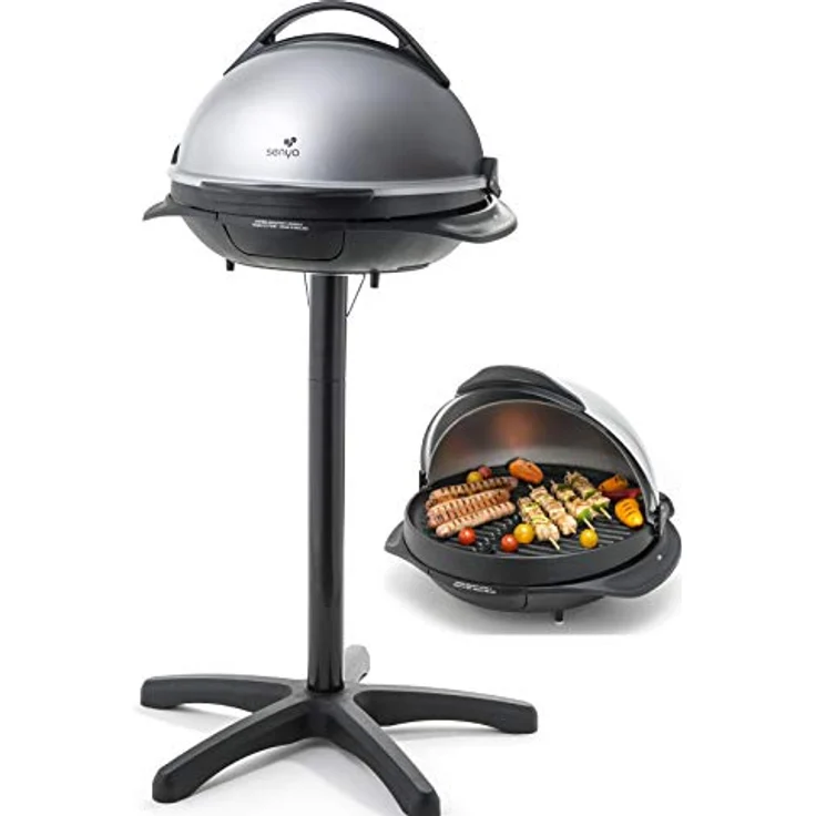 Senya SYCK-G043 Barbecue, 2200, Steel, grau Elektrogrill – Bild 2