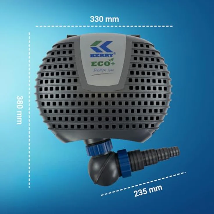 KERRY Teichpumpe KEE08000-8000 L/H | 42 Watt | 4,2m Förderhöhe | 10m Kabel | Brunnen | Gartenteichpumpe – Bild 10