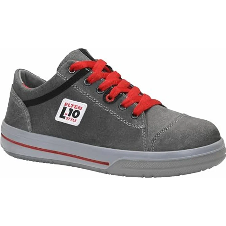 ELTEN Sicherheitsschuh Halbschuh Vintage Low, ESD, S3, Größe 42, Gepolsterte Lasche, Grau – Bild 2