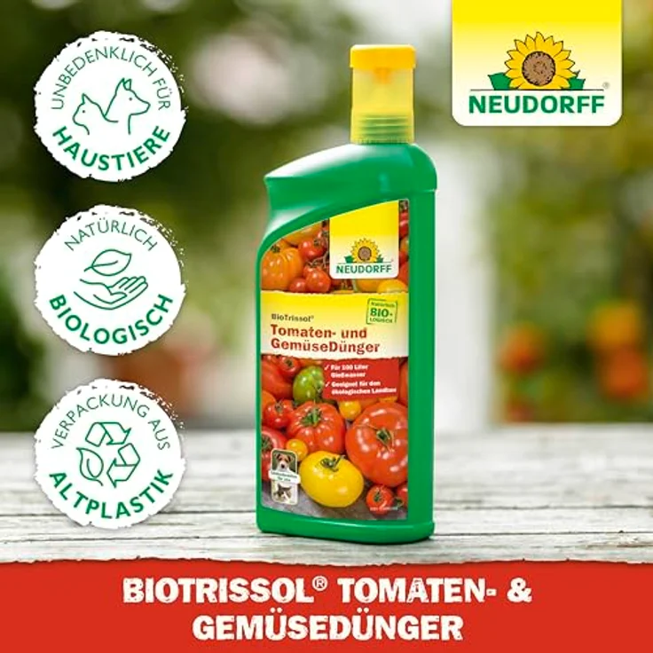 Neudorff Azet Tomaten- & GemüseDünger flüssig, 1 l, NPK 3-3-3 für aromatische Früchte und kräftige Wurzeln – Bild 6
