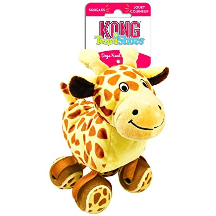 KONG RTS12 Hundespielzeug Giraffe mit Tennisballfüssen – Bild 3