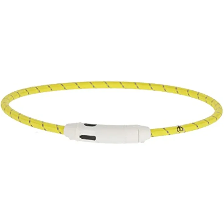 Maxi Safe LED-Halsband, Nylon, Länge 65 cm, gelb
