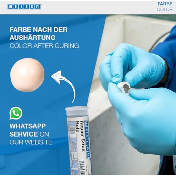 WEICON Repair Stick Holz, 56 g für dauerhafte und elastische Reparaturen von Holzteilen – Bild 5