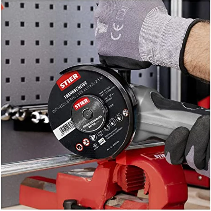 STIER Trennscheibe 125 x 1,0 x 22,23 gerade Inox/Edelstahl - Preisvergleich – Bild 3