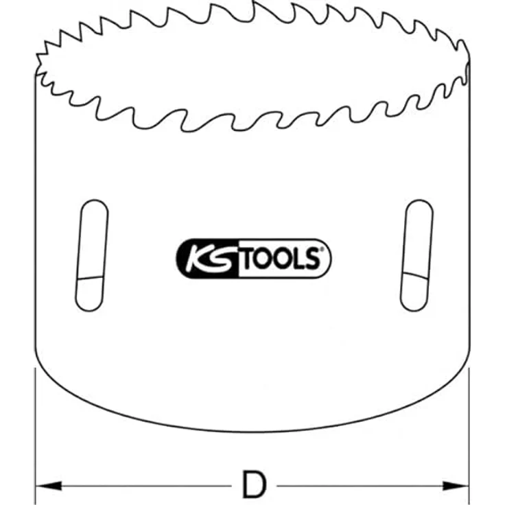 KS Tools HSS Bi-Metalllochsäge, Ø 114mm – Bild 4