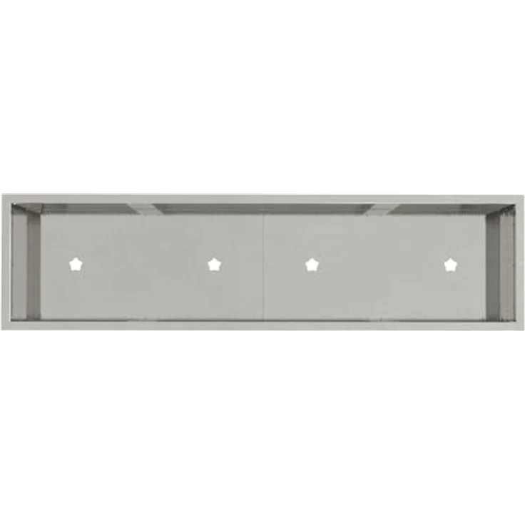 vidaXL Hochbeet 100x26x82 cm, rechteckiger Pflanzkübel aus gebürstetem Edelstahl, silber für drinnen und draußen – Bild 7