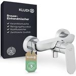 OTTO Kludi X1 Duscharmatur, chrom, Wandmontage, geschlossener Hebel, Keramik-Kartusche, Brauseabgang G1/2