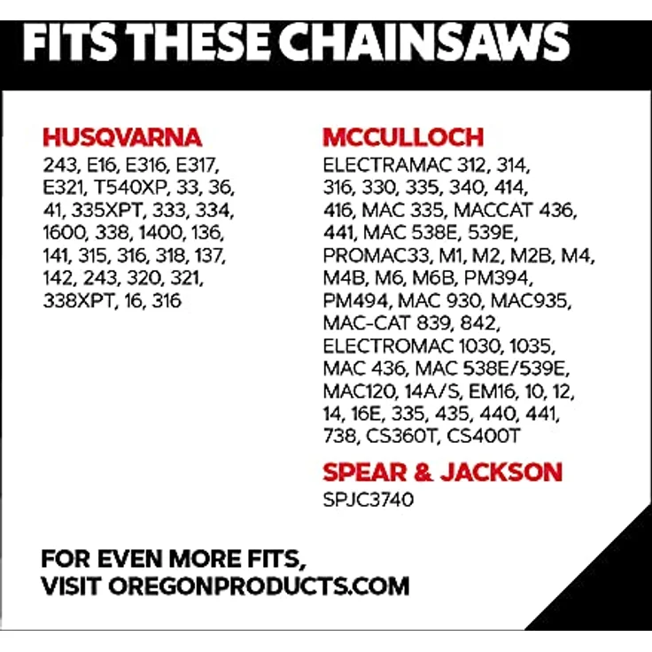 Oregon M91VXL DuraCut Kettensägekette für 16-Zoll (40 cm) Schiene - 56 Antriebsglieder - kompatibel mit Husqvarna, Echo, Poulan, Craftsman, Domar und mehr - Preisvergleich – Bild 3
