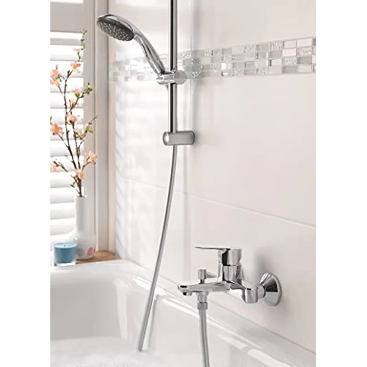GROHE Vitalio Start 100 - Handbrause (wassersparend, 2 Strahlarten, universale Befestigung, robust), rund, chrom, 27946000 – Bild 4
