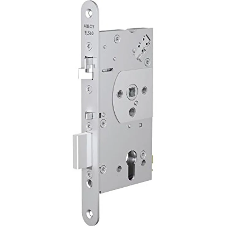 Assa Abloy Elektro-Sicherheitsschloss EL 560, DM 65, Stulp 20x235 mm, Stahl verchromt/Edelstahl optik
