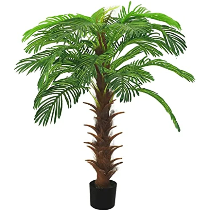 vidaXL Künstliche Palme Cycas 140cm mit Topf, Grünpflanze Deko für Zuhause und Büro – Bild 1