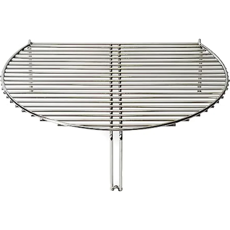 Kamado Joe Classic Joe Grillerweiterung, Fleischhalter mit 60% mehr Kochfläche, Silber