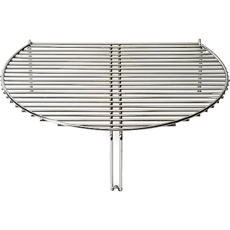 Kamado Joe Classic Joe Grillerweiterung, Fleischhalter mit 60% mehr Kochfläche, Silber – Bild 1