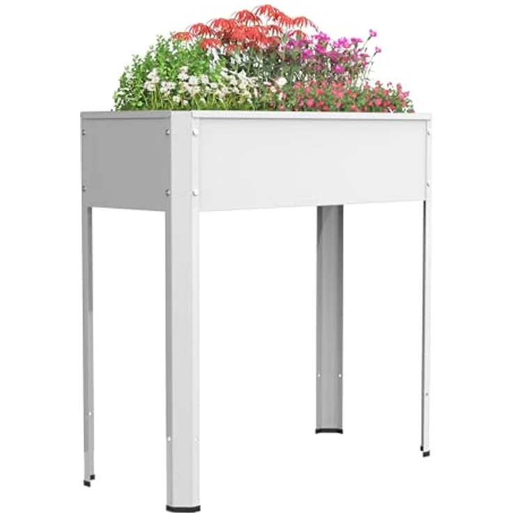 Urban Hochbeet Balora L, Metall Hochbeet 80x35 cm mit einfacher Aufbauanleitung und Montagematerial – Bild 1