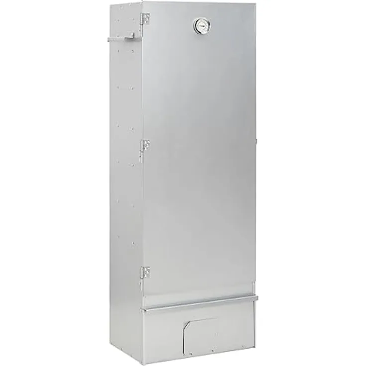 vidaXL Räucherofen, Räucherschrank aus verzinktem Stahl mit Kaltrauchgenerator und Thermometer, für Außen, viel Platz zum Räuchern